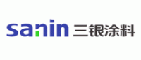 三银漆sanin品牌logo