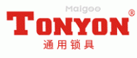 通用锁具TONYON品牌logo