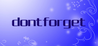 dontforget品牌logo
