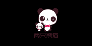 两只熊猫品牌logo
