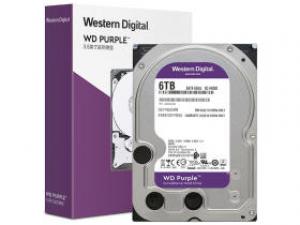 西部数据紫盘 6TB 256MB SATA 硬盘(WD64PURZ)